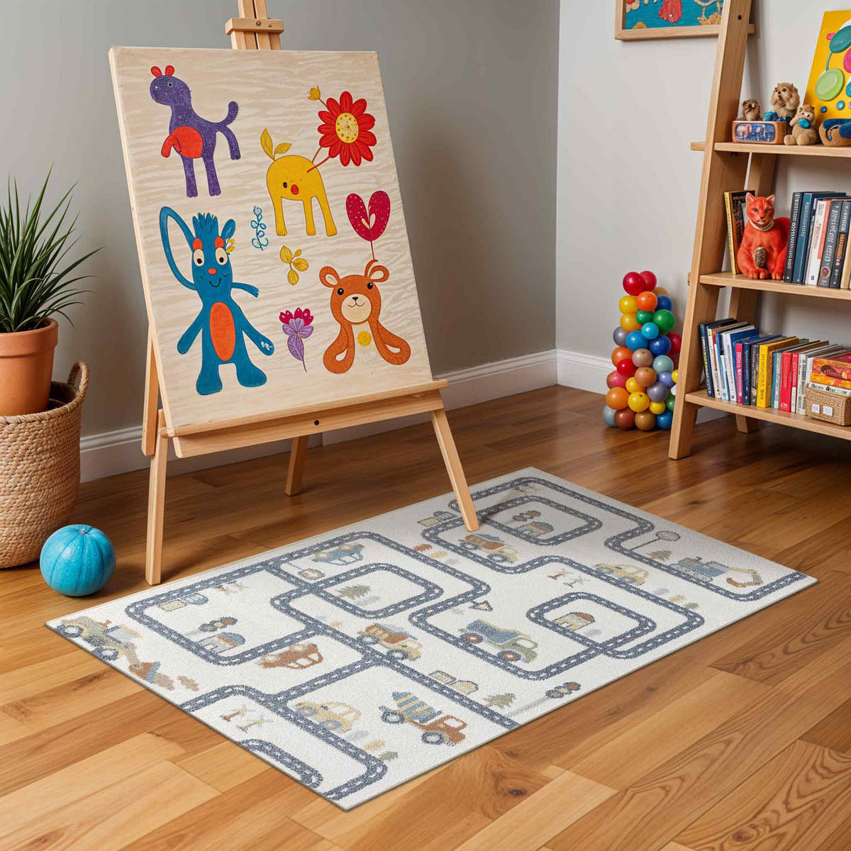 KINDERTEPPICH Maschinenwaschbar 160/213 cm Beige - Beige, Naturmaterialien/Textil (160/213cm) - LIVABLISS