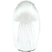 BRIEFBESCHWERER Medusa Weiß - Weiß, Glas (6/16/6cm) - FURNARO