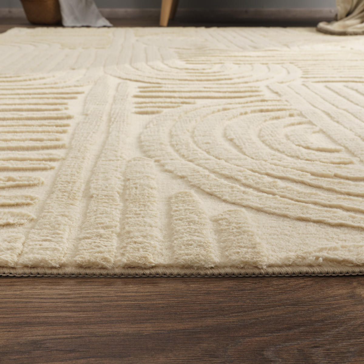 KURZFLORTEPPICH 80/150 cm Lelystad 527 - Beige, Textil (80/150cm) - Paco Home
