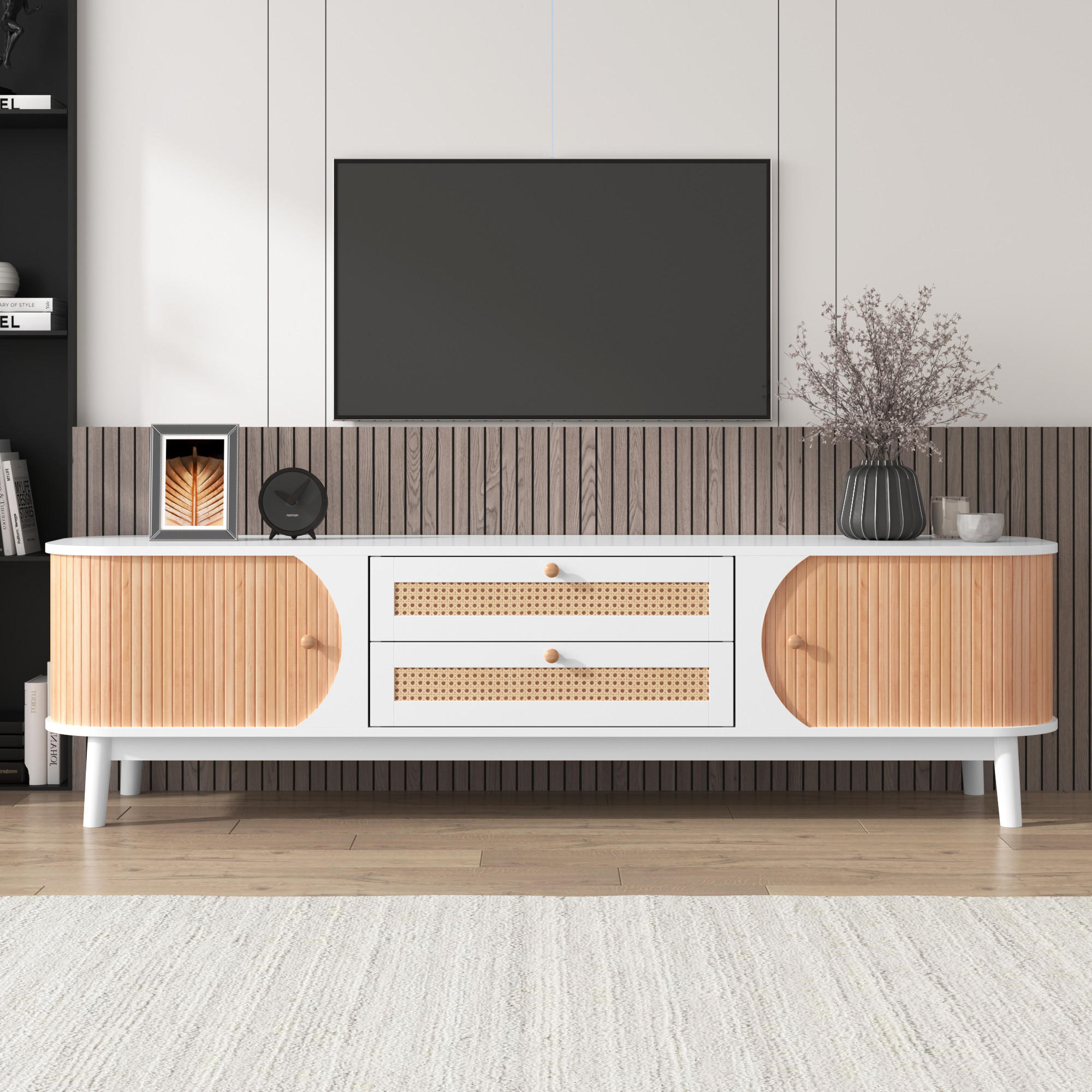 TV-MÖBEL Weiß 170/39.5/46 cm - Weiß, Holzwerkstoff (39.5/46/170cm) - Urban Meuble