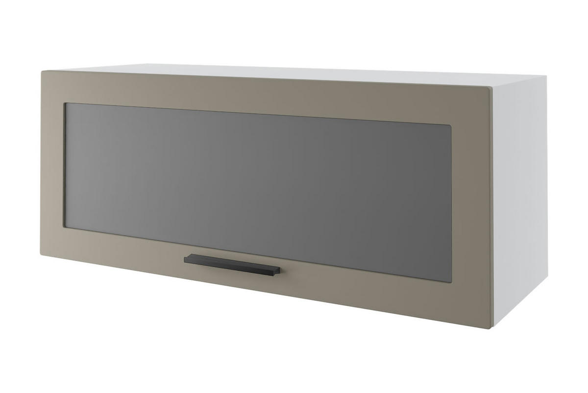 KLAPPHÄNGESCHRANK Kvantum W4BS/90 Beige Matt / Weiß Matt 90 / 32,5 / 36cm - Beige/Weiß, Holz/Holzwerkstoff (90/36/32.5cm) - Feldmann-Wohnen