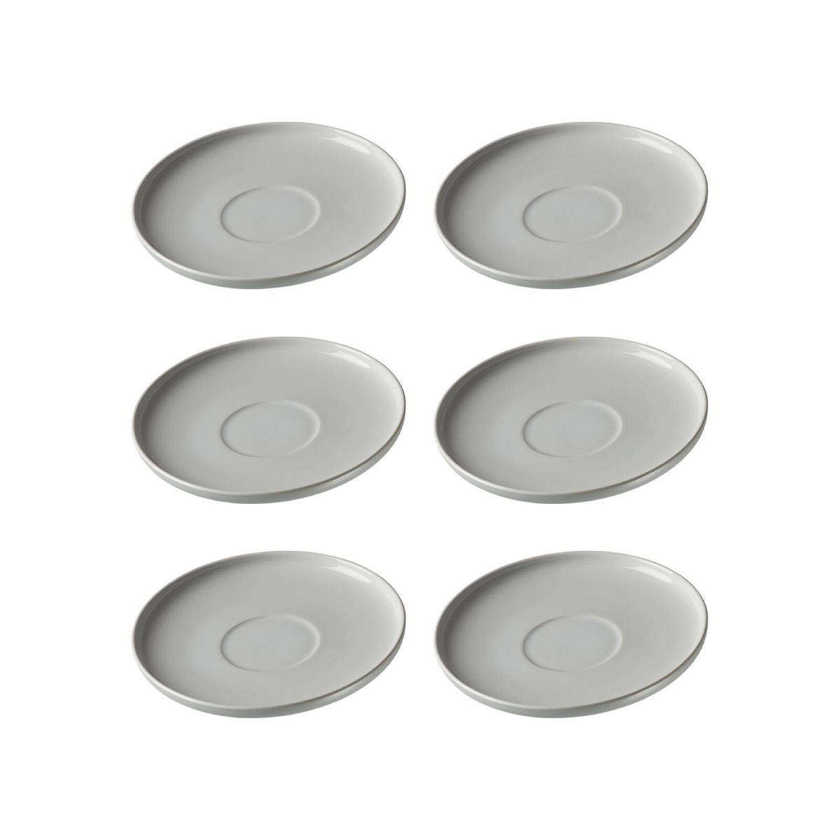 KAFFEEUNTERTASSEN Jasper mint ø 15.0 cm 6er Set - Mintgrün, Keramik (15cm) - Ritzenhoff Breker