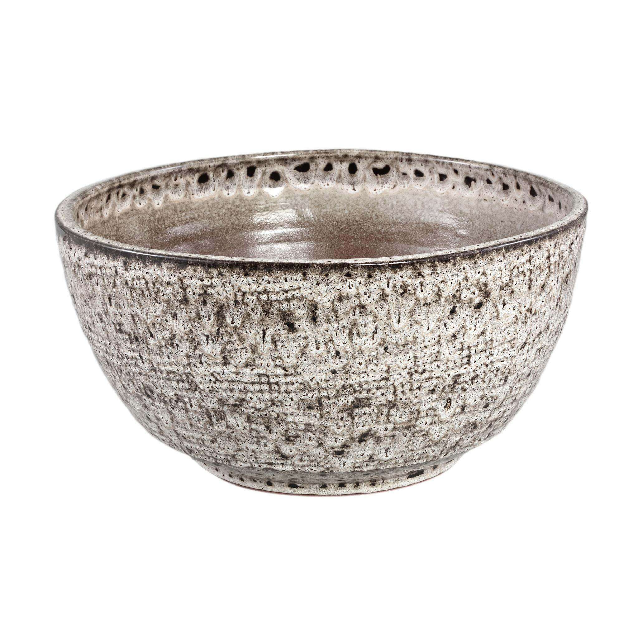 SCHALE Elana Weiß 50/50/25.5cm - Weiß, Keramik (25.5cm) - PTMD Collection