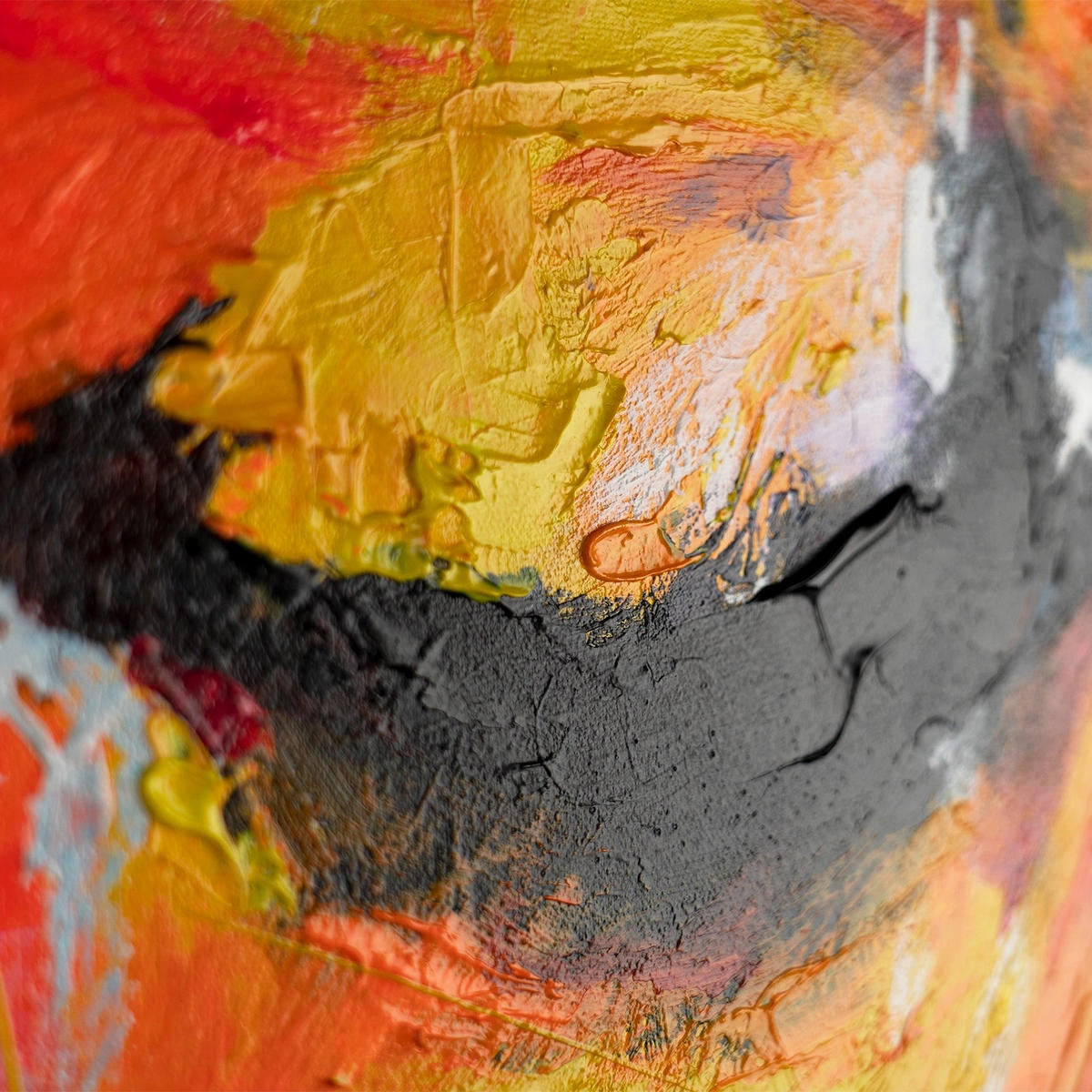 GEMÄLDE Symphonie der Farben Schattenfugenrahmen Schwarz 60x40 cm - Schwarz, Holz (60/40cm) - YS-art gallery