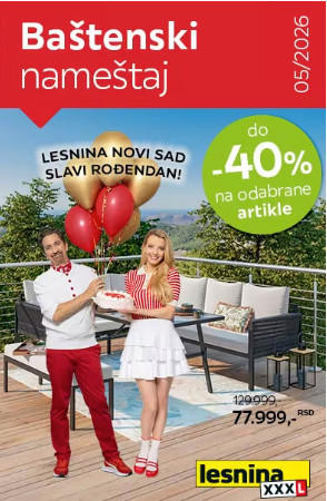 do 40% na baštenski nameštaj