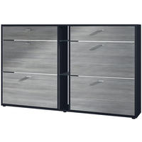 SCHUHSCHRANK Today Fronten in Avola-Anthrazit - Anthrazit, Holzwerkstoff (155.5/95/28cm) - Vladon