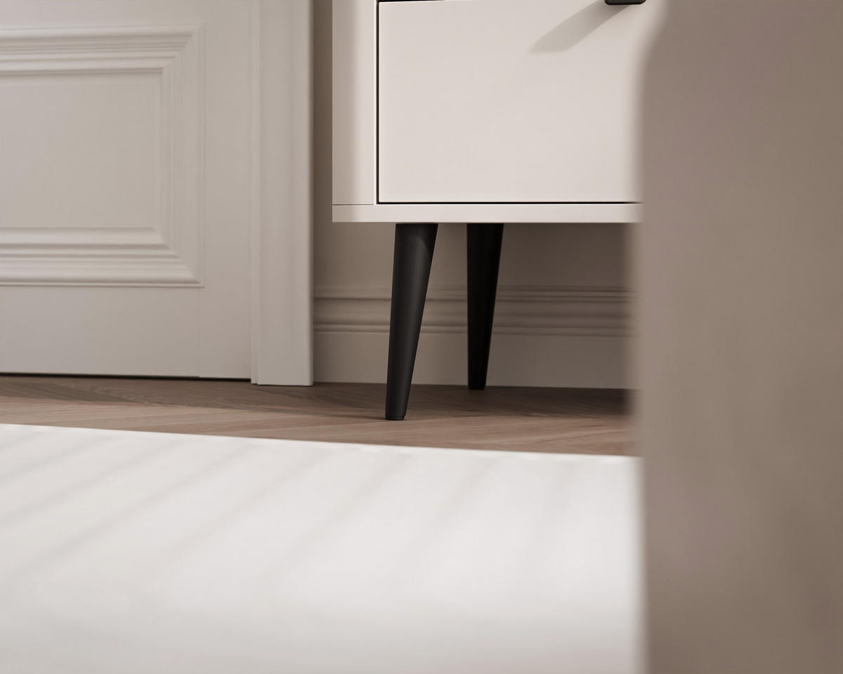 KOMMODE mit Schubladen NAVANI 160 cm Kaschmir Stein - Grau, Holzwerkstoff (160/82/40cm) - Idohome