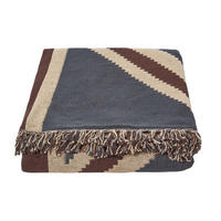 ÜBERWURF 150/200 cm mit Union Jack im Vintage-Look - Dunkelblau, Textil (150/200cm) - Homescapes