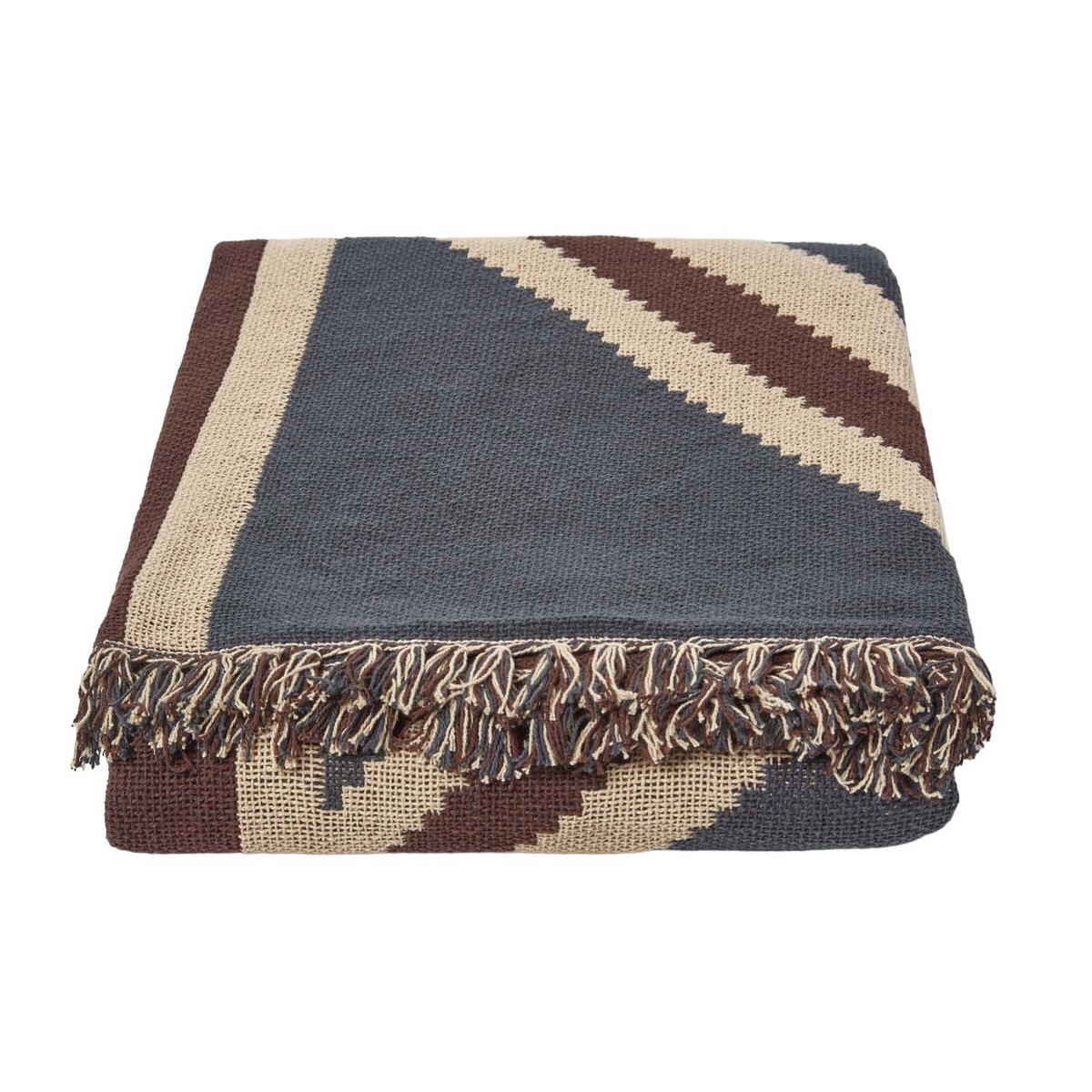 ÜBERWURF 150/200 cm mit Union Jack im Vintage-Look - Dunkelblau, Textil (150/200cm) - Homescapes