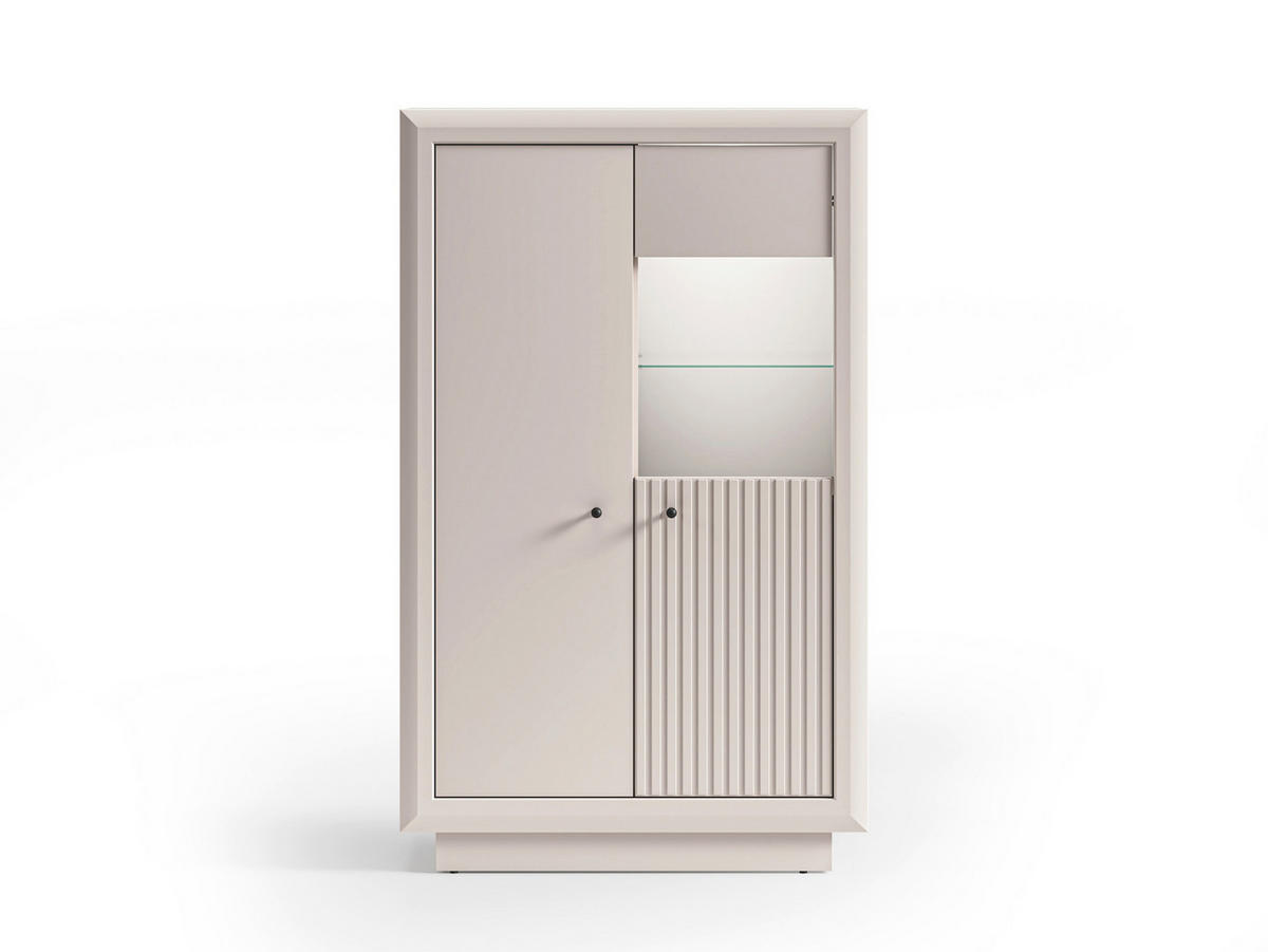 VITRINE – SOLO 04 – 92 cm – Solo – Kaschmir - Kaschmir, Holzwerkstoff (92/150/40cm) - hi-markt