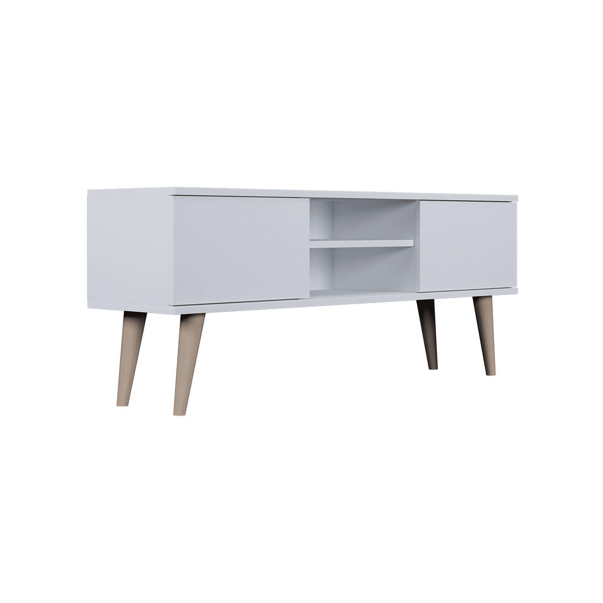 TV-MÖBEL Toronto Weiß - Weiß, Holzwerkstoff (120/35/55cm) - Petits-meubles