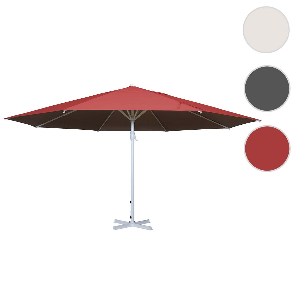 SONNENSCHIRM Rot - Rot, Textil (500/500cm) - MCW