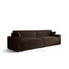 DOPPELSOFA Mira mit Schlaffunktion - Dunkelbraun, Textil (292/90/85cm) - SIMKAM Furniture