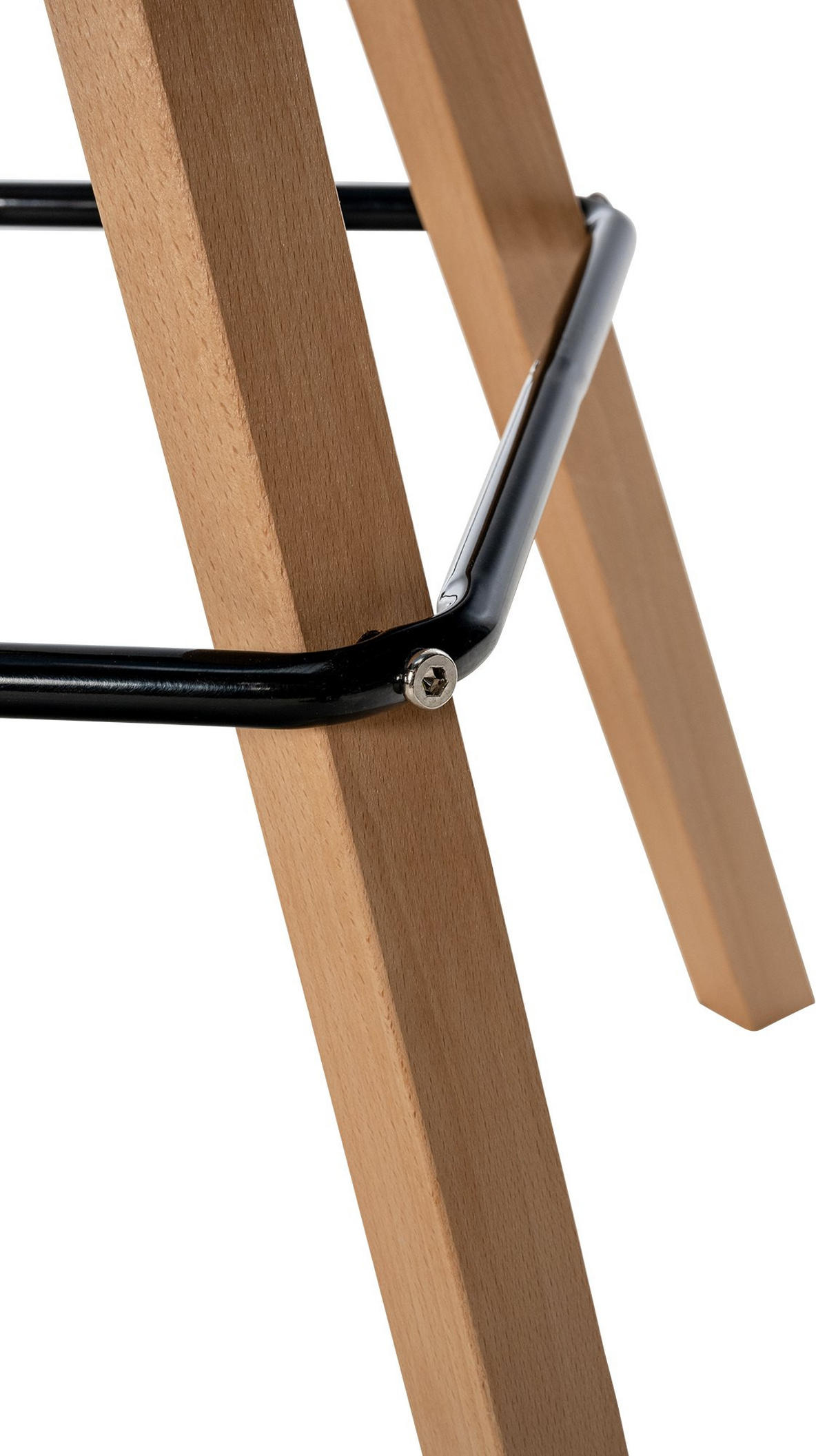 BARHOCKER Stoff Dunkelgrau - Eukalyptusholzfarben/Dunkelgrau, Holz/Textil (38/99/44cm) - CLP