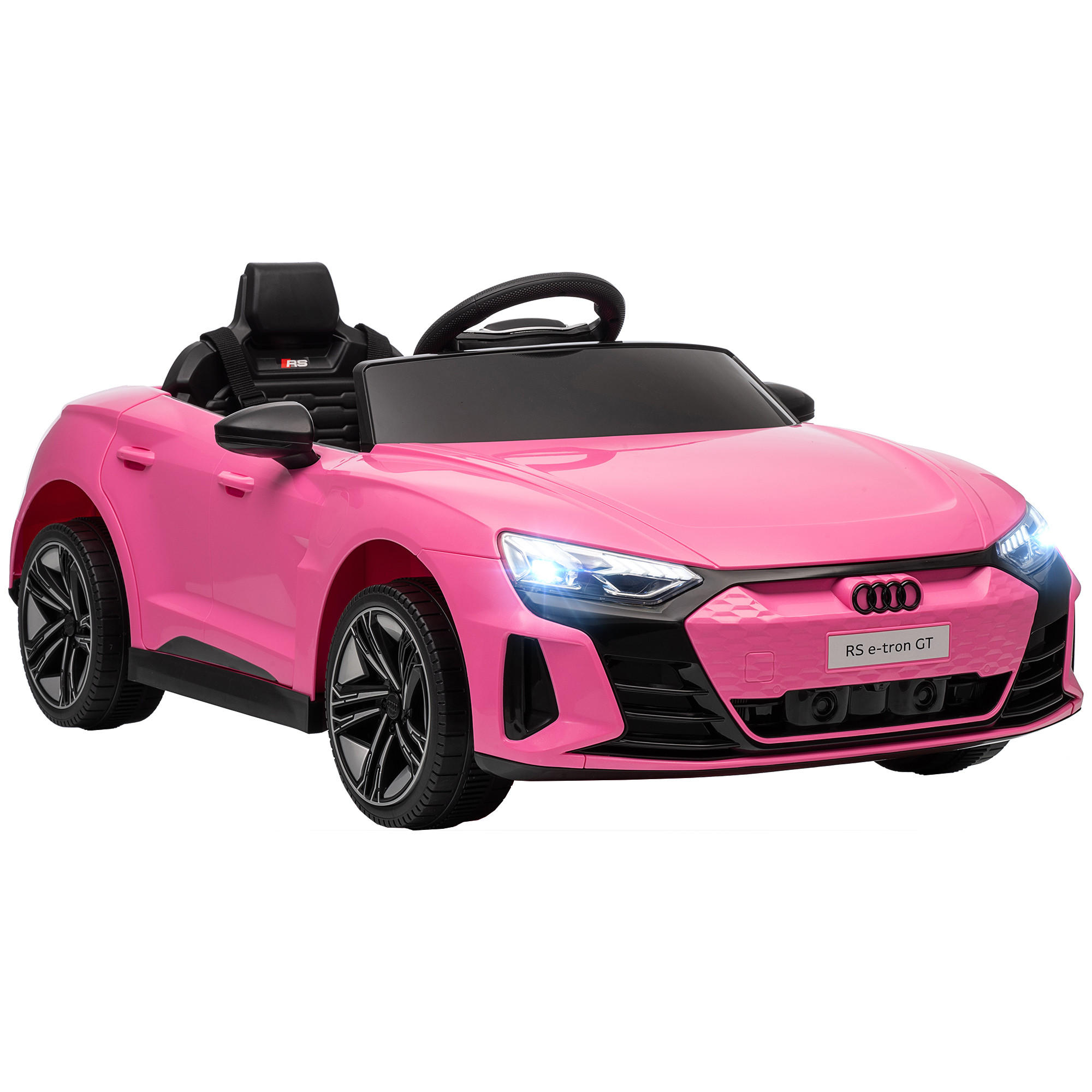 KINDER-ELEKTROAUTO DE-06077 mit Fernbedienung und Sicherheitsgurt Rosa - Pink, Kunststoff/Metall (103/58/41cm) - ComfortXL