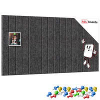FILZ-WANDPANEELE 80x40 cm dunkelgrau - Dunkelgrau, Textil (80/40/1cm) - ALLboards