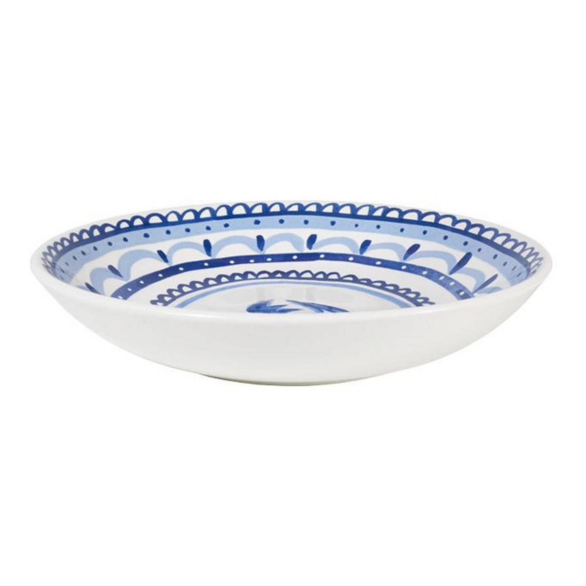 TIEFER TELLER Tulpe Delfts Blond in Blau - 23cm - Blau, Keramik (24/24/4.3cm) - Blond Amsterdam