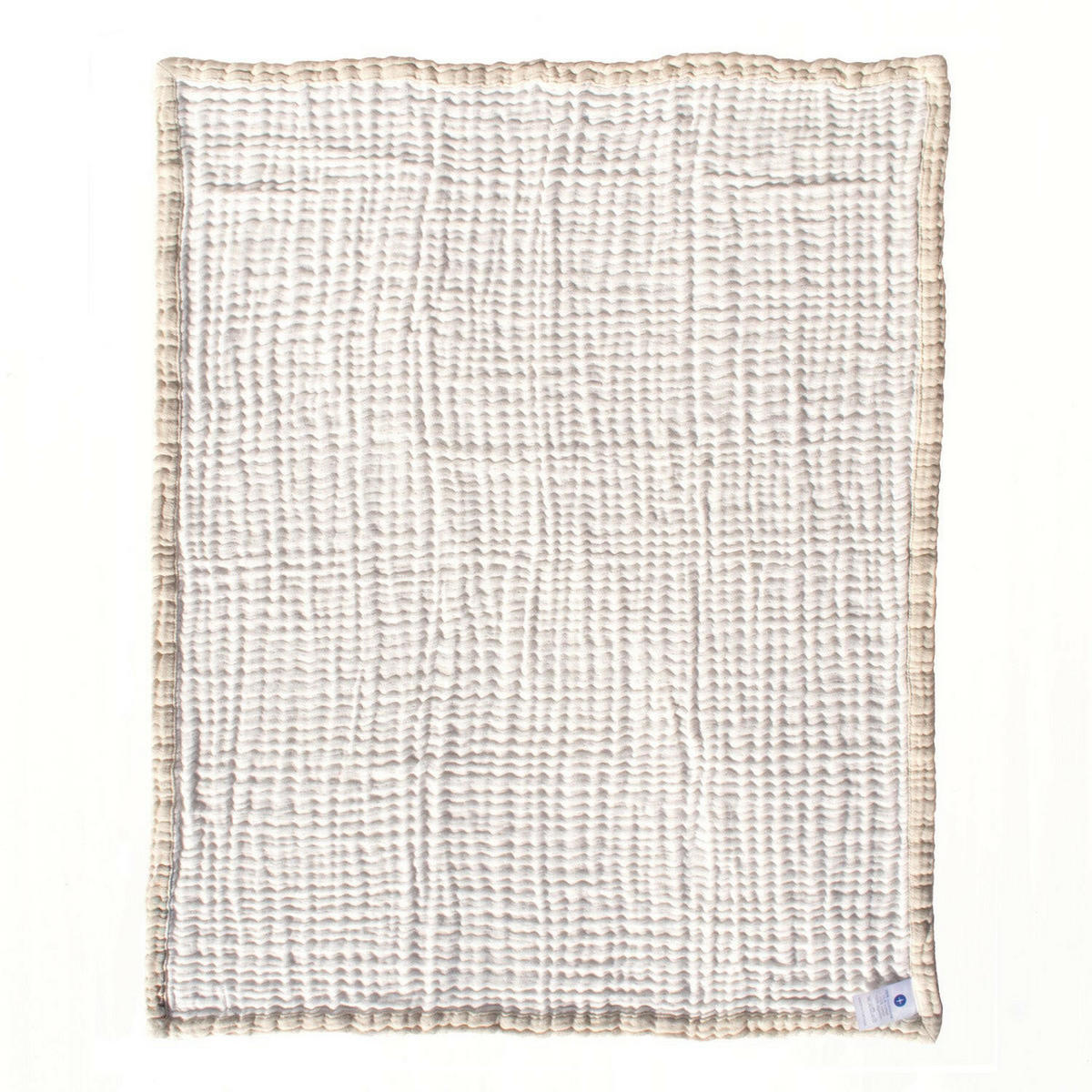 MUSSELINDECKE Natur Weiß - Naturfarben, Textil (80/80cm) - nordic coast company