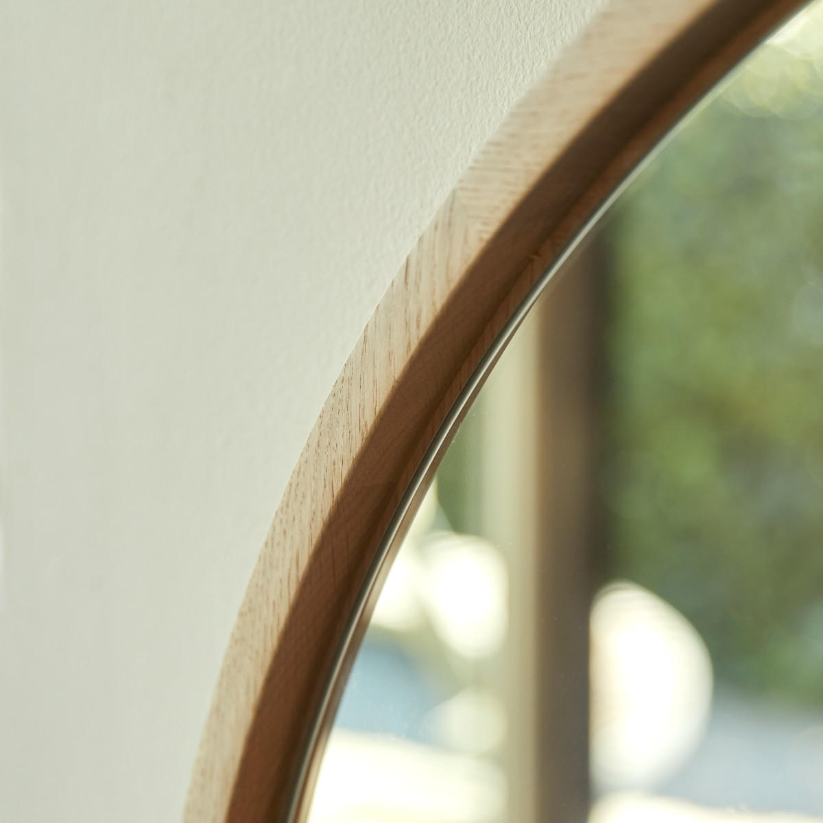 SPIEGEL Fanie Natur aus Eiche - Naturfarben, Holz (90/90/4cm) - Tikamoon