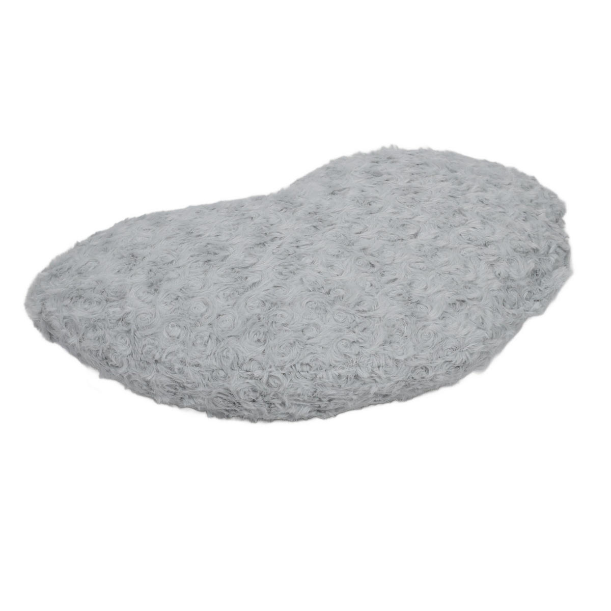 DEKOKISSEN in Herzform 36/28 cm - Grau, Textil (28/36cm) - Atmosphera Createur d´interieur