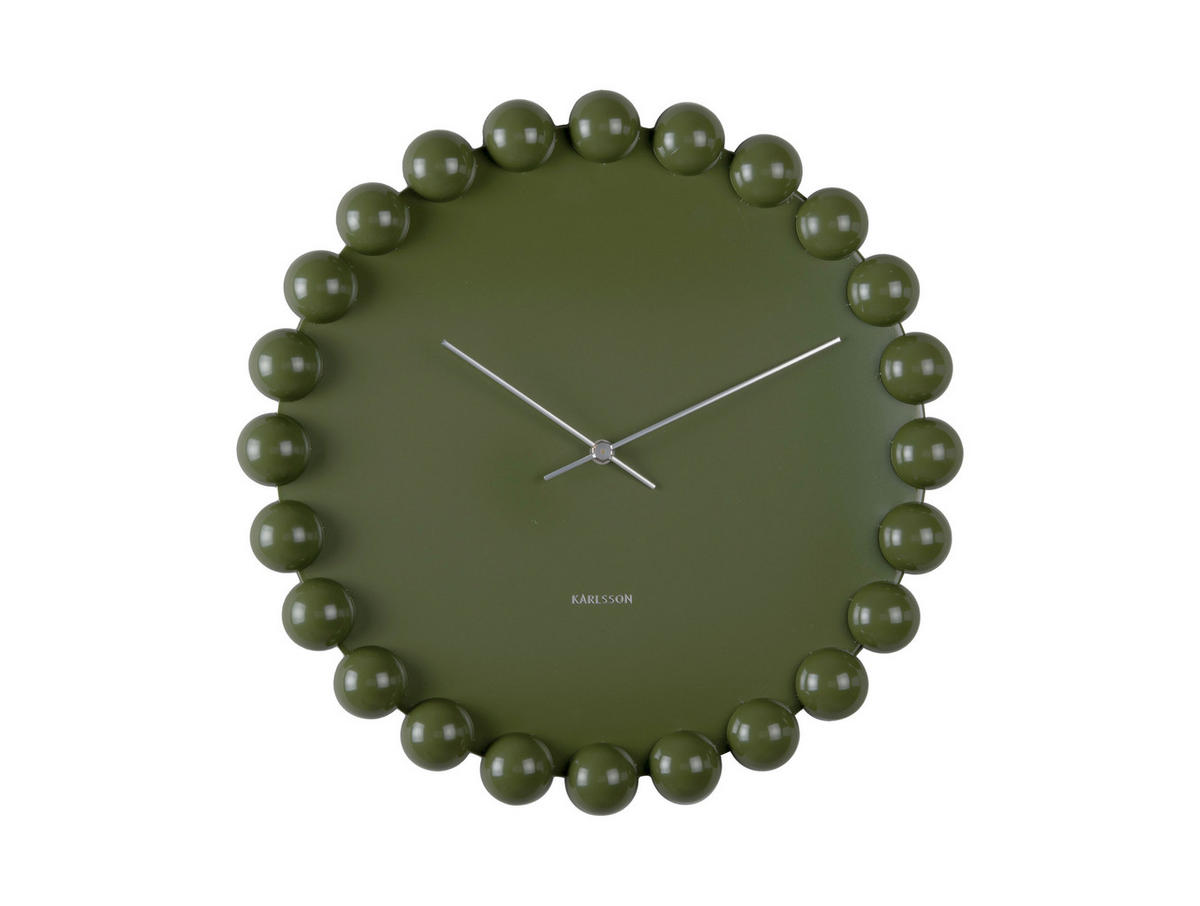 WANDUHR Cadiz Dotty - Grün - Grün, Metall (40/40/4.5cm) - Karlsson