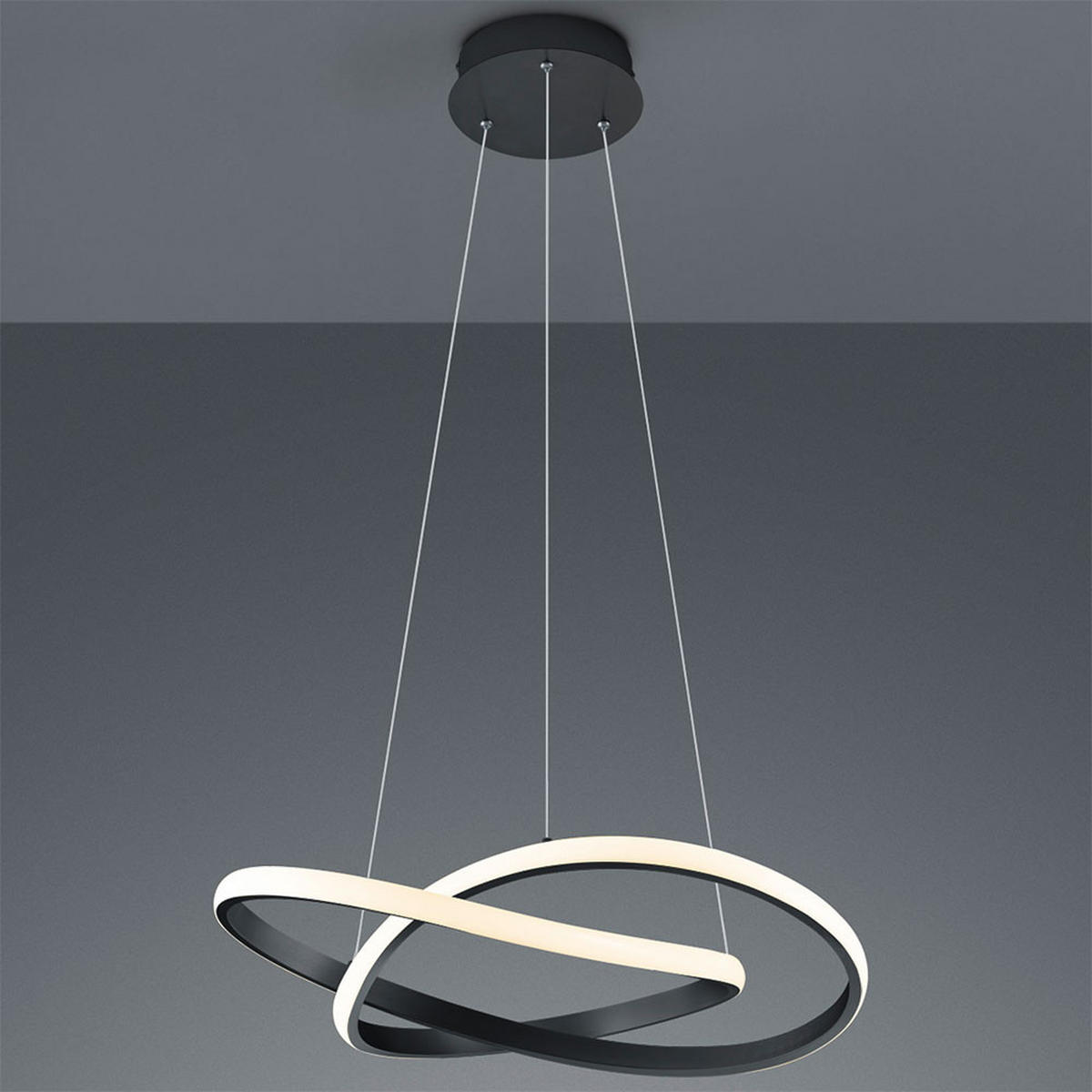 LED HÄNGELEUCHTE COURSE Schwarz Matt - Schwarz, Metall (60/60/150cm)