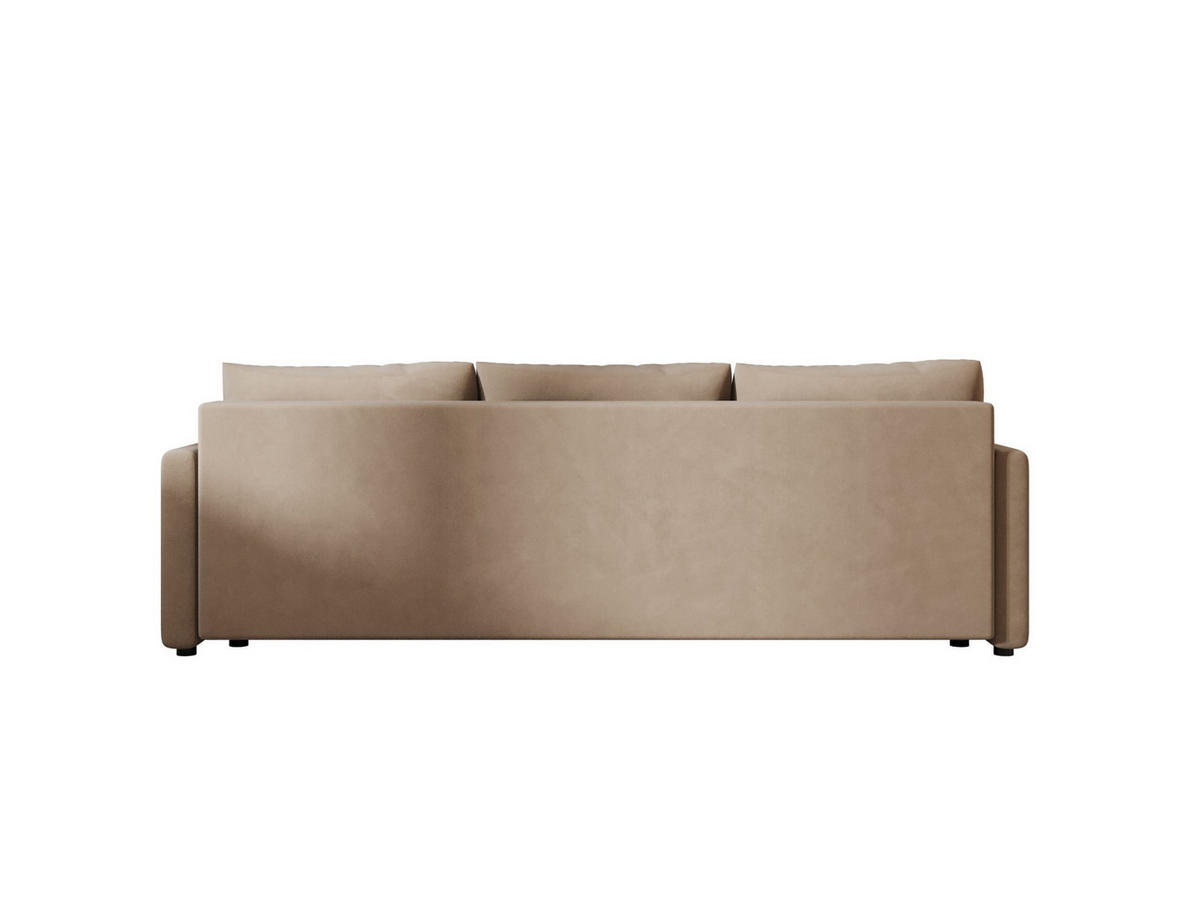 SOFA MOS mit Schlaffunktion ITAKA 48 mit Stauraum - Hellbraun, Textil (84/72/220cm) - Bedante