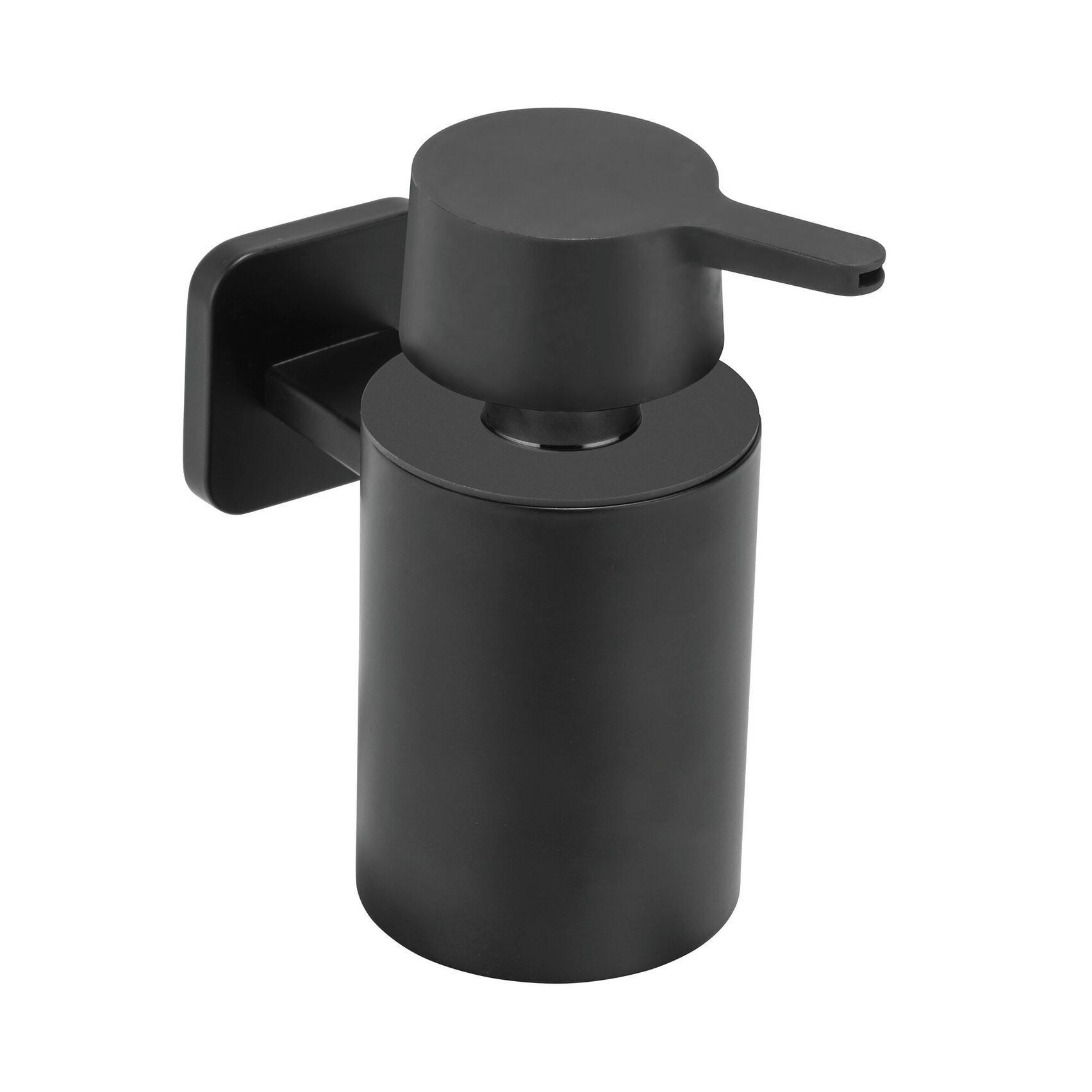 WANDSPENDER aus Edelstahl Porto 14,5/9,5/11,5 cm - Schwarz, Metall (9.5/11.5/14.5cm) - Wenko
