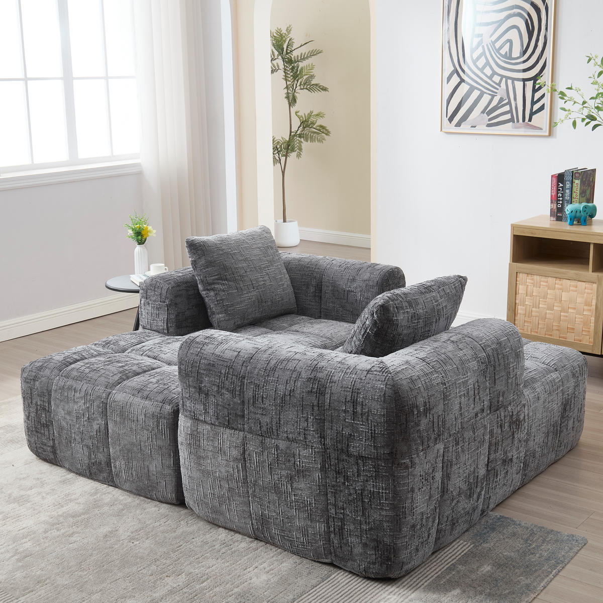 ECKSOFA 250/158/60 cm Grau - Grau, Textil (158/250cm)