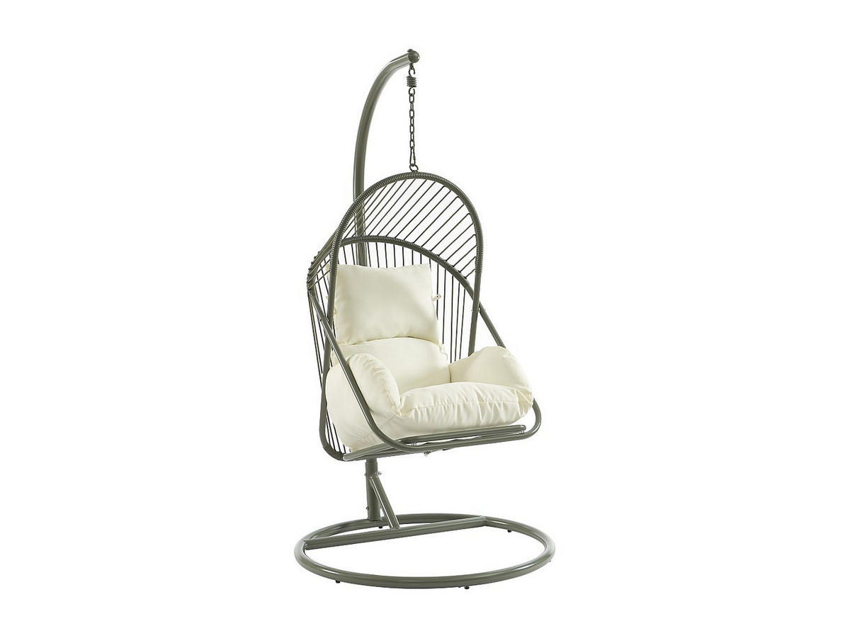 HÄNGESESSEL - 1 -Sitzer - Stahl - grün - LUTUS - Grün, Metall (103/197/103cm) - Vente-Unique