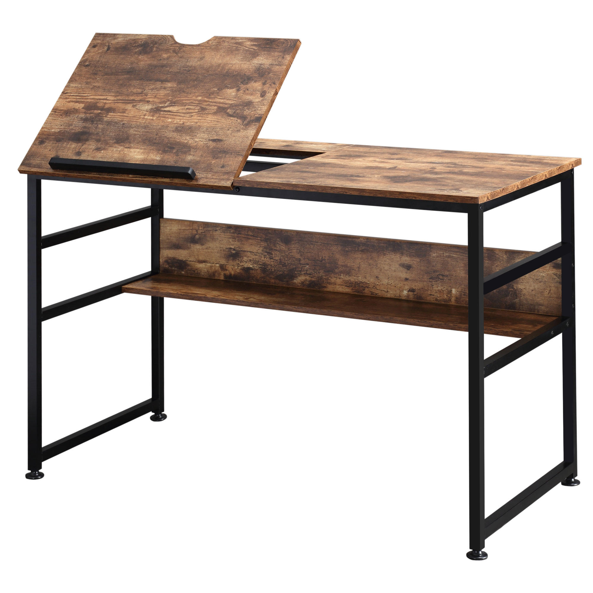 BÜROTISCH Rustikales Braun 1 Stück - Braun, Holzwerkstoff (60/120/75cm) - GiPP