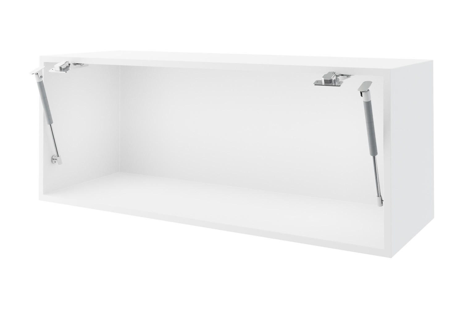 Thumbnail - Feldmann-Wohnen Klapphängeschrank, Grau, Weiß, Holz, 1 Fächer, Rechteckig, 90x36x32.5 cm, Küchen, Küchenmöbel, Küchensch...