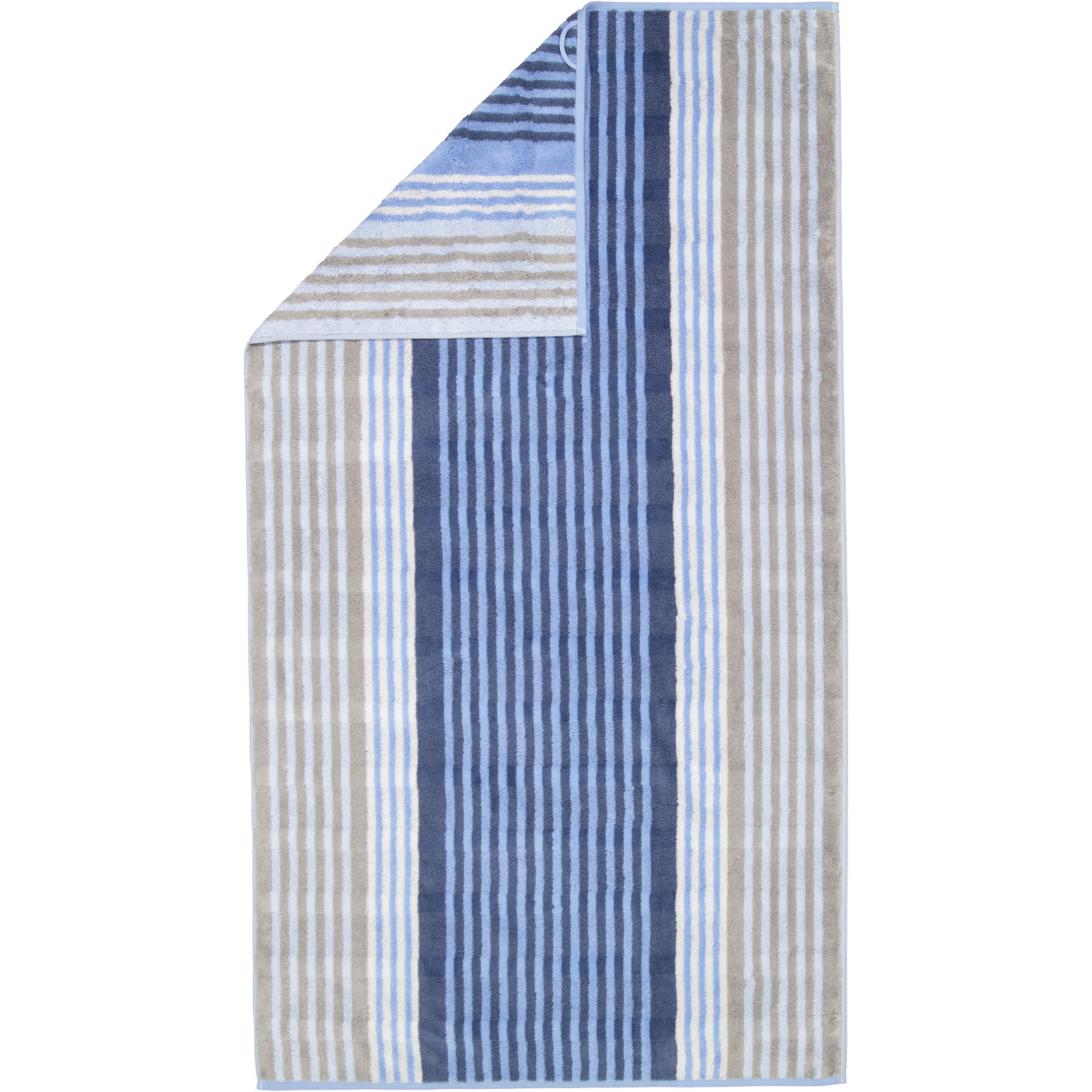 DUSCHTUCH NOBLESSE HARMONY STREIFEN 1085 SKY - 17 - Blau, Textil (80/160cm) - Cawoe