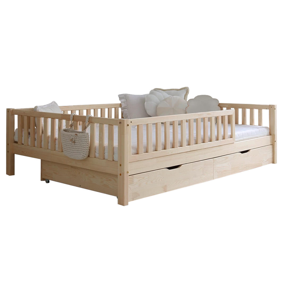 POSTEL 140/200 Agnès Přírodní dřevo - hnědá, dřevo (140/200cm) - Petits-meubles