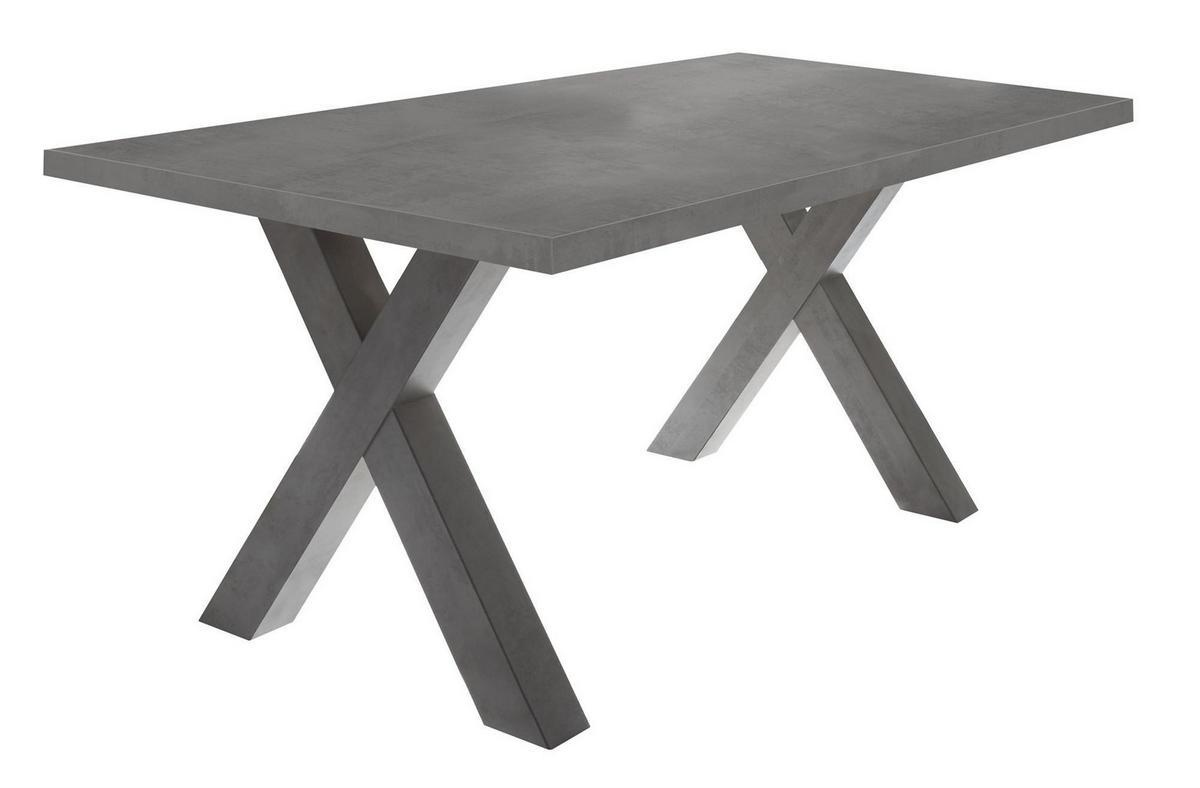 ESSZIMMERTISCH Eike 4 140 x 90 x 75 Esstisch Graphit - Grau, Holz (140/90/75cm) - 58aufmkessel