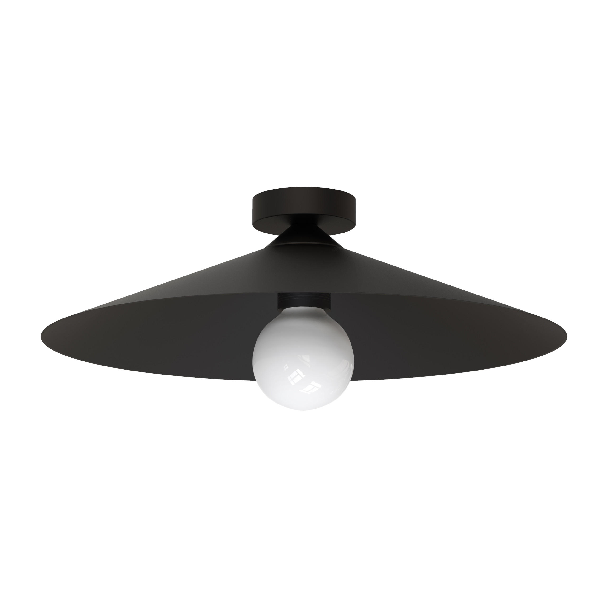 DECKENLEUCHTE - Schwarz, Metall (40/40/14cm) - Lumicom