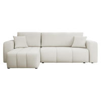 ECKSOFA Furyn - Schwarz/Naturfarben, Holz/Kunststoff (244/145cm) - MIRJAN24