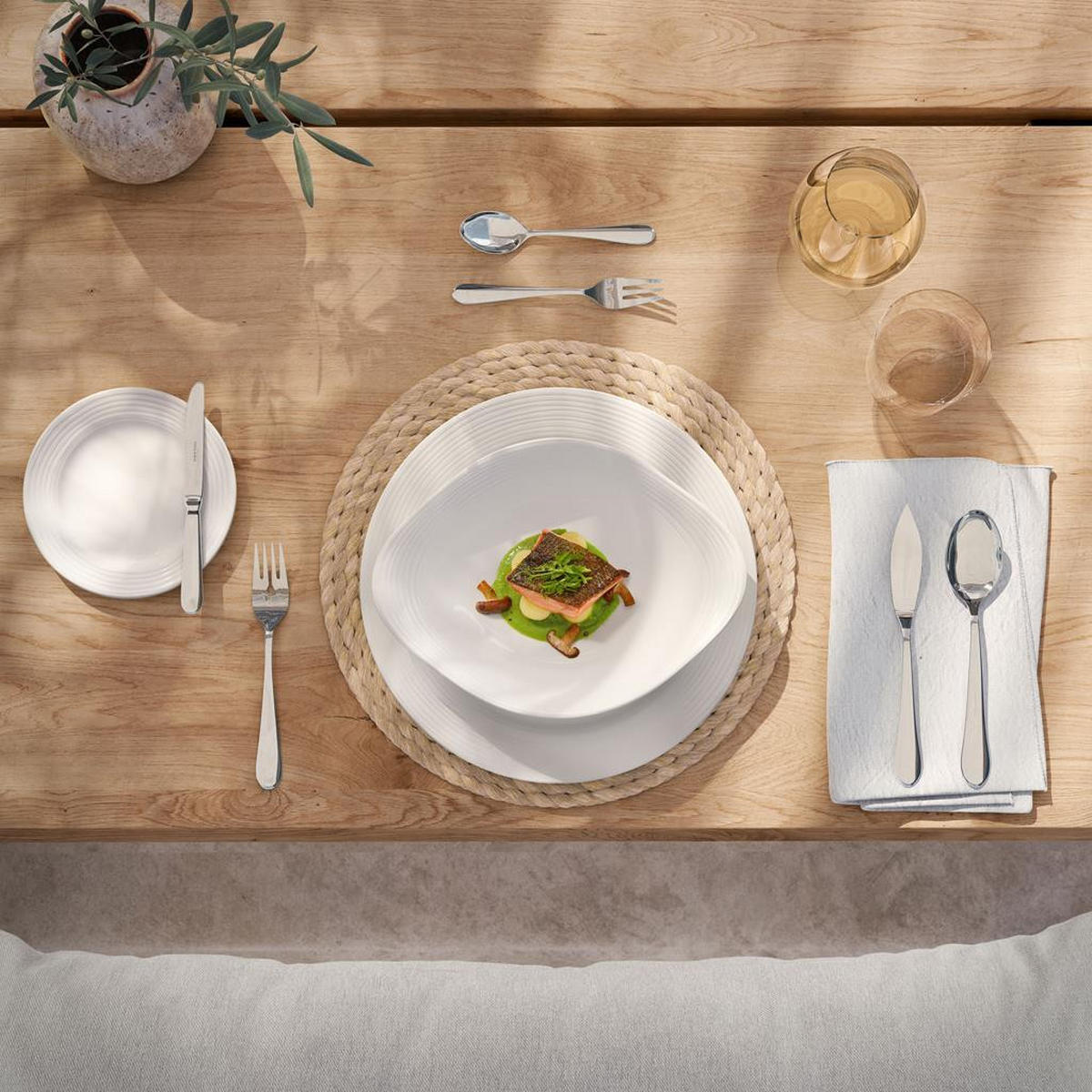 TAFELMESSER Oscar silber 233 mm 6er Set - Silberfarben, Metall (24cm) - Villeroy & Boch