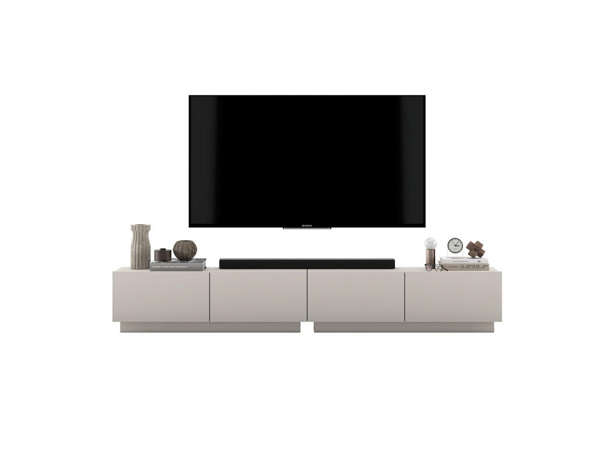 TV-LOWBOARD 2-er Set Enjoy Kaschmir Matt Loft 120 cm - Kaschmir, Holzwerkstoff (240/37/35cm) - Meble Lindner