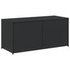 GARTENTRUHE Schwarz 283L Poly Rattan - Schwarz, Kunststoff (120/102/50cm) - furnicato