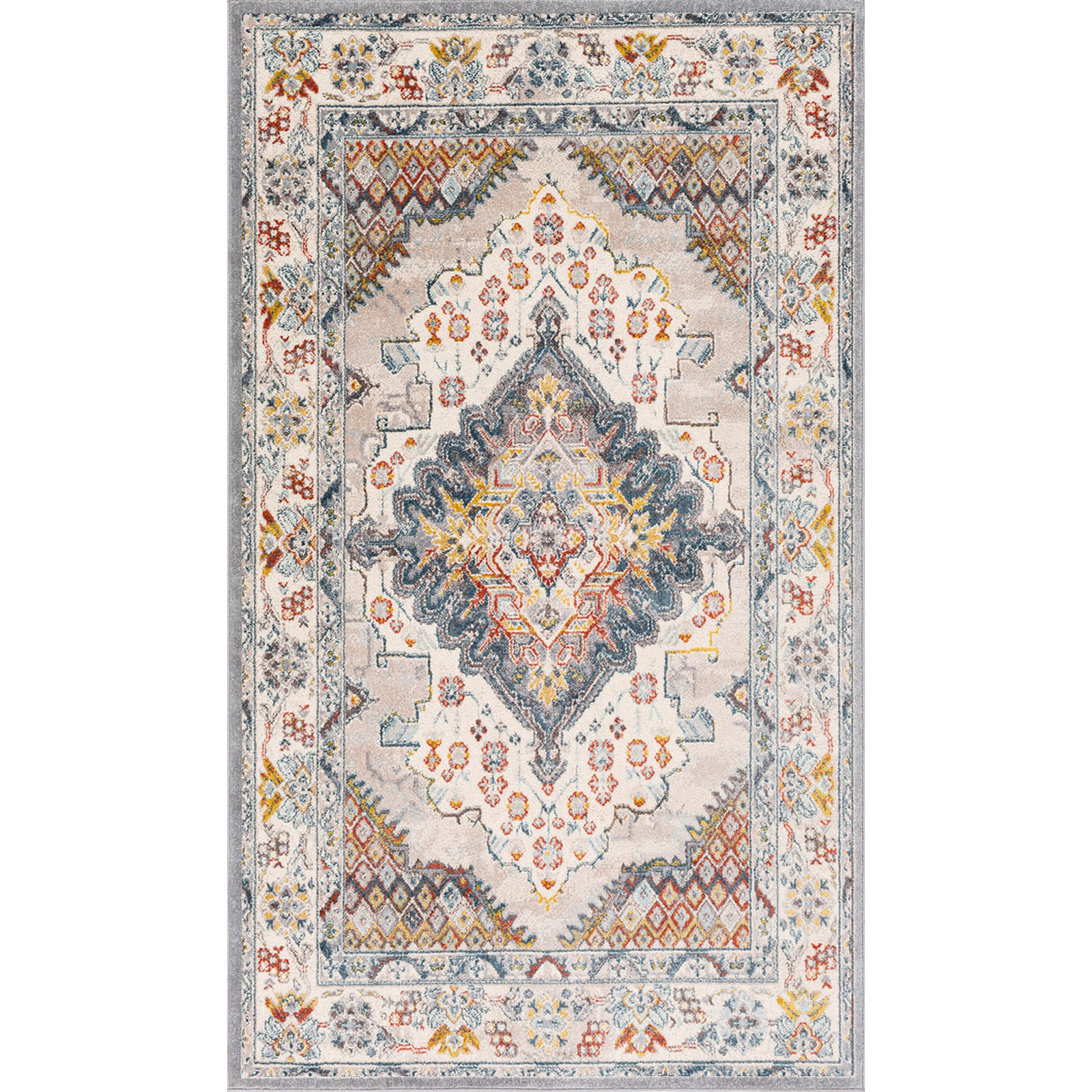 VINTAGE-TEPPICH 80/150 cm Grau - Grau, Naturmaterialien/Textil (80/150cm) - LIVABLISS