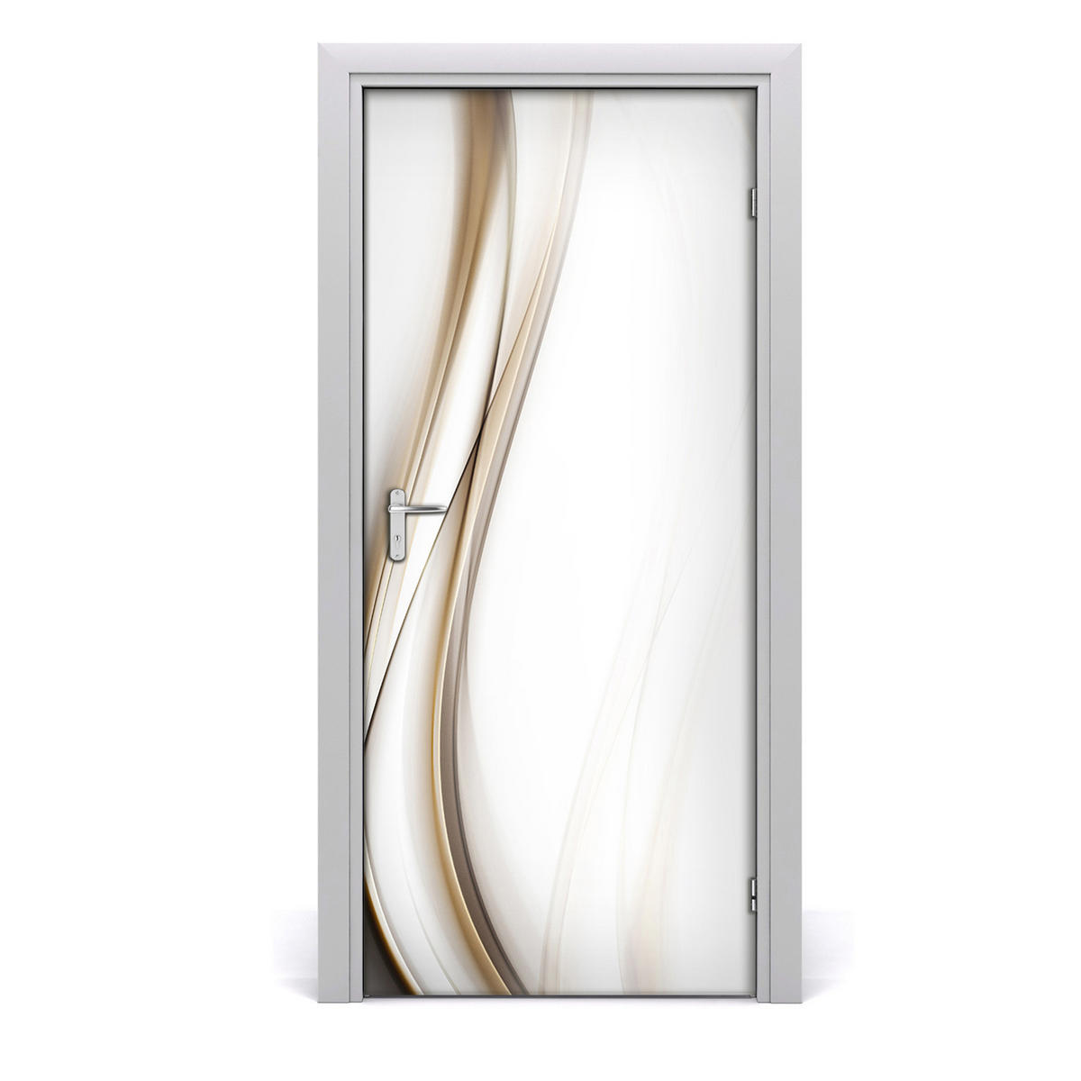TÜRAUFKLEBER 95x205 cm Dekorativ für Türen - Beige, Kunststoff (95/205/0.01cm) - TULUP