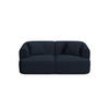 MODULARES-SOFA Campi aus strukturiertem Stoff königsblau 2 Sitzplätze - Dunkelblau, Textil (90/70/180cm) - Cosmopolitan Design