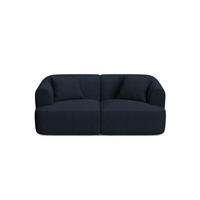 MODULARES-SOFA Campi aus strukturiertem Stoff königsblau 2 Sitzplätze - Dunkelblau, Textil (90/70/180cm) - Cosmopolitan Design
