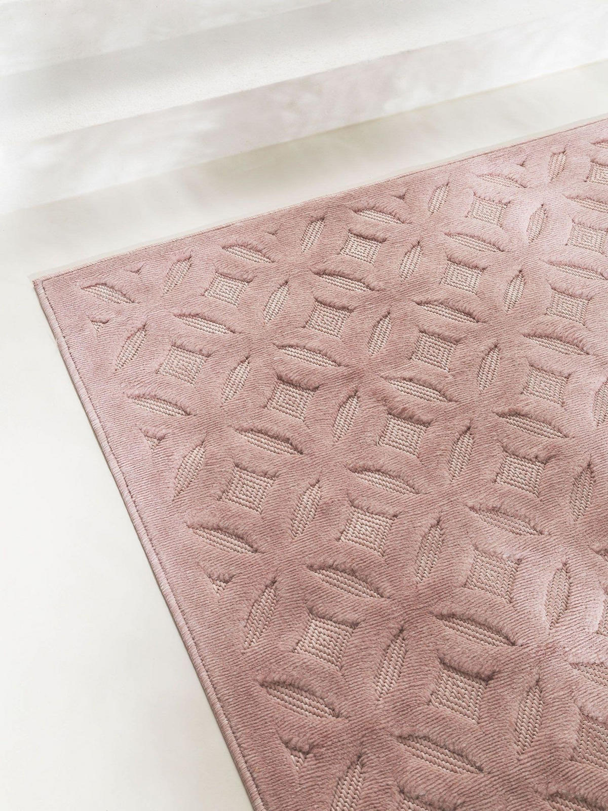OUTDOORTEPPICH Bonte Rosa 120x170 cm - Pink, Kunststoff (120/1cm) - KUNSTLOFT