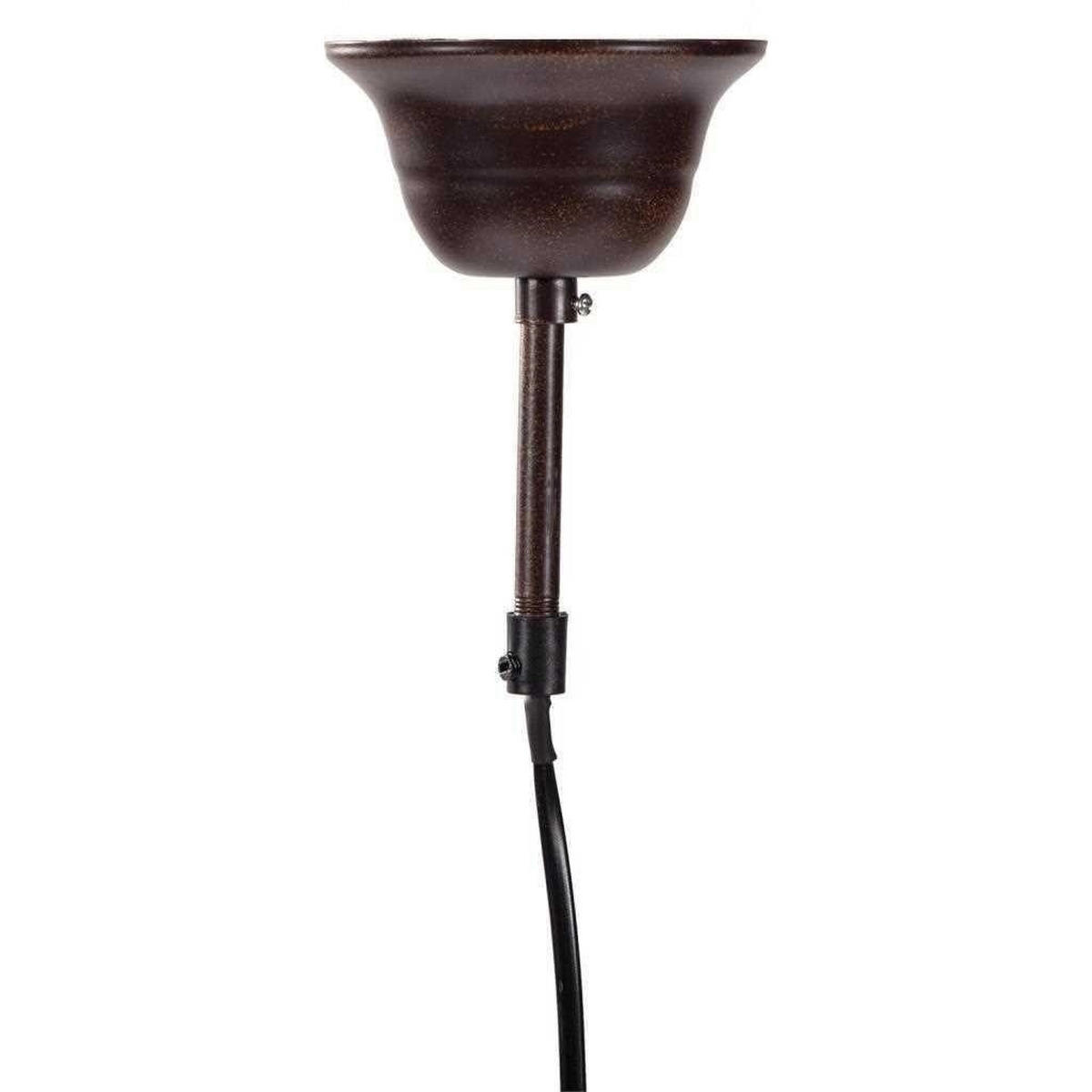 LAMPE aus Metall, braun, 19x80cm - Schwarz, Metall (18.5/18.5/80cm) - Wanderlust