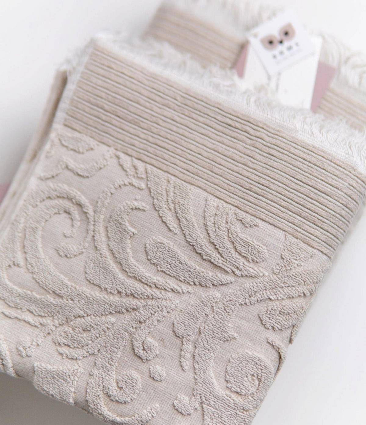 FROTTIERSET Harmony 6-teilig, Baumwolle - Beige, Textil (70/140cm) - SOWL