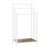 HANDTUCHSTÄNDER - Weiß, Holzwerkstoff/Metall (43/81/28cm) - Relaxdays