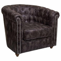 SESSEL gepolstert 80x80x48/72 cm - Braun, Textil (80/72/80cm) - Wanderlust