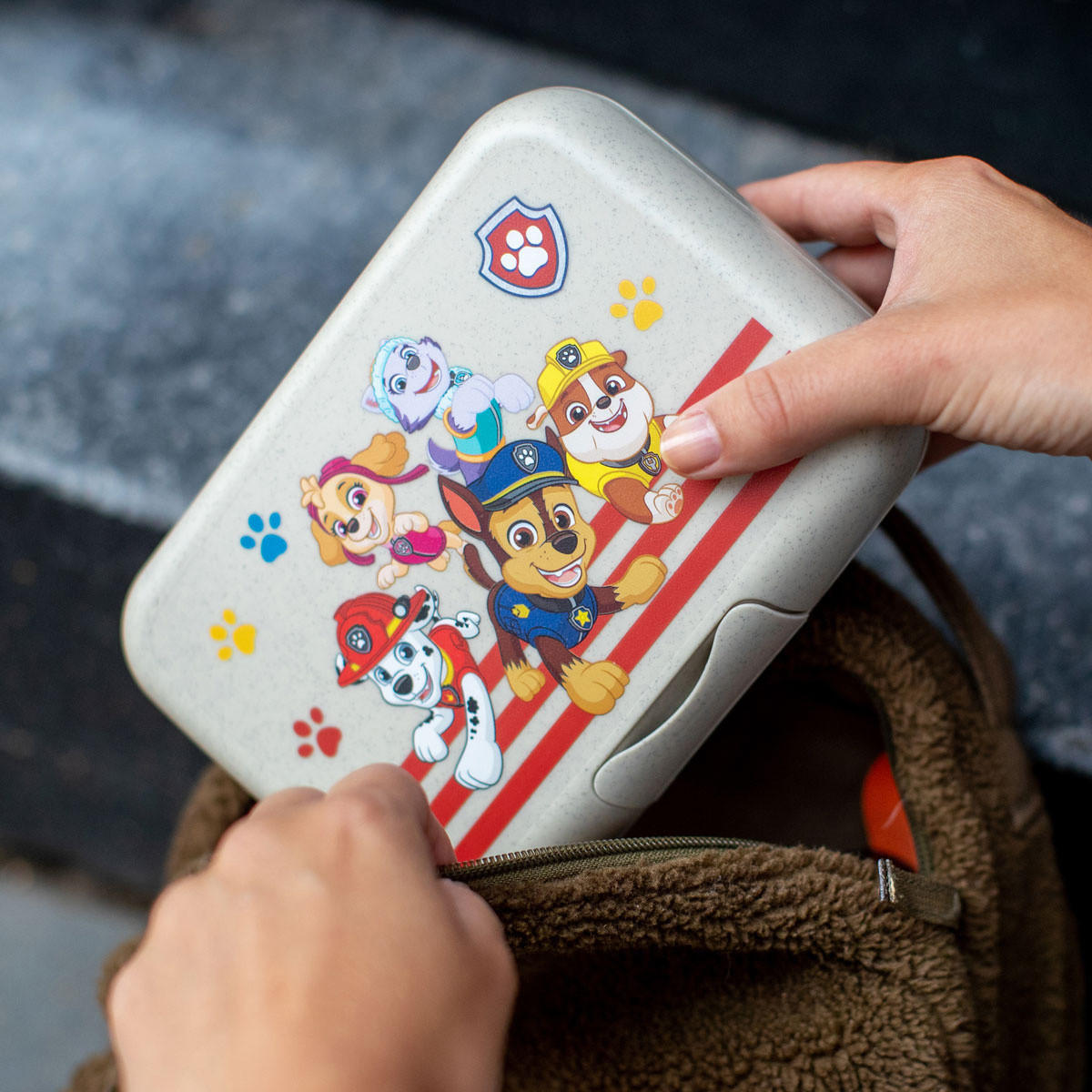 LUNCHBOX Candy Paw Patrol organic sand 19 x 13,5 x 6,5 cm - Beige/Multicolor, Kunststoff (13.5/6.5/19cm) - Koziol
